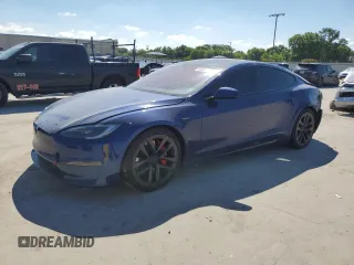 2024 Tesla Model S Plaid с VIN 5YJSA1E60RF538074, выставлен на аукционе Copart как лот 56683205 с пробегом Не указан миль и Списание • Salvage title. История ставок и продаж доступна на DreamBid. Изображение 1.