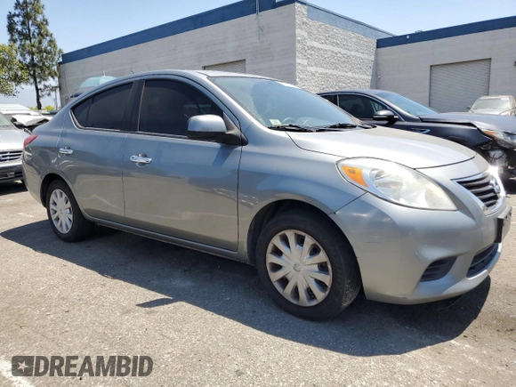 2012 Nissan Versa SV with VIN 3N1CN7AP8CL818508, listed as a Copart auction lot 63164515 with 94,455 mi miles and Salvage title. Bid and sale history available at DreamBid. Image 4.