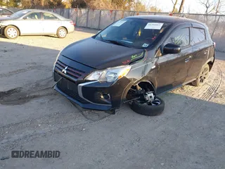2023 Mitsubishi Mirage Black Edition with VIN ML32AWHJ5PH005103, listed as a IAAI auction lot 41316661 with 26,892 mi miles and . Bid and sale history available at DreamBid. Image 2.