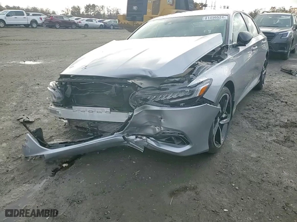 2022 Honda Accord Sedan Sport SE with VIN 1HGCV1F49NA012746, listed as a Copart auction lot 81456524 with 69,327 mi miles and Salvage Title. Bid and sale history available at carsss.com. Image 11.