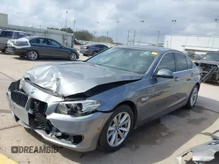 2014 BMW 5 Series 528i with VIN WBA5A5C52ED500696, listed as a IAAI auction lot 41708462 with 121,592 mi miles. Bid and sale history available at carsss.com. Image 2.
