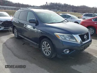 2015 Nissan Pathfinder Platinum with VIN 5N1AR2MM3FC688114, listed as a IAAI auction lot 41728757 with 102,925 mi miles and . Bid and sale history available at DreamBid. Image 1.