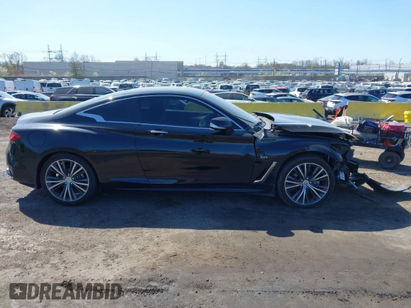 2019 Infiniti Q60 Luxe with VIN JN1EV7EL4KM290776, listed as a IAAI auction lot 42047865 with 33,926 mi miles and . Bid and sale history available at carsss.com. Image 12.