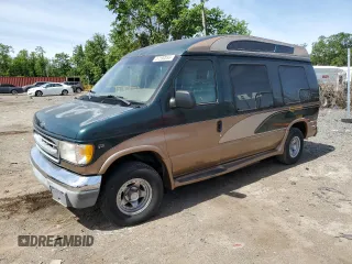 2000 Ford Econoline Cargo Recreational z VIN 1FDRE14W6YHA11042, wystawiony jako Copart lot #57590055 z przebiegiem 101 772 mil mil oraz Szkoda całkowita • Salvage title. Historia ofert i sprzedaży dostępna na DreamBid. Obrazek 1.
