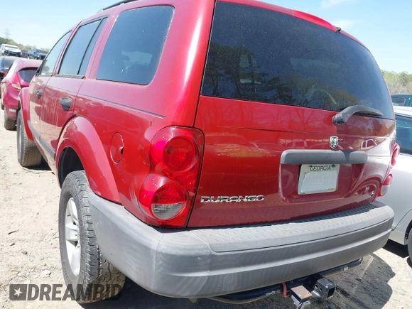 2006 Dodge Durango SXT with VIN 1D4HD38N96F143546, listed as a IAAI auction lot 41917422 with Not Provided miles. Bid and sale history available at carsss.com. Image 3.