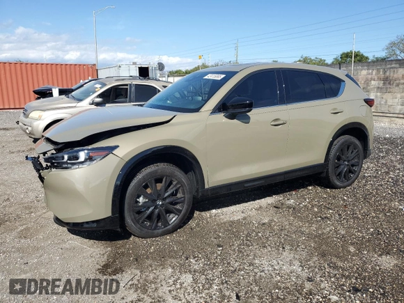 2024 Mazda CX-5 2.5 Carbon Turbo with VIN JM3KFBAYXR0521660, listed as a Copart auction lot 42415895 with 4,857 mi miles and Clean Title. Bid and sale history available at carsss.com. Image 1.