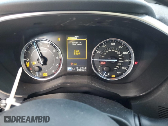 2019 Subaru Ascent Touring with VIN 4S4WMARD7K3484918, listed as a Copart auction lot 56287805 with 69,650 mi miles and Salvage title. Bid and sale history available at DreamBid. Image 9.