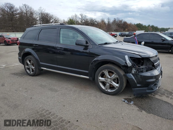 2017 Dodge Journey Crossroad Plus with VIN 3C4PDDGGXHT578201, listed as a Copart auction lot 47248924 with 81,357 mi miles and Salvage title. Bid and sale history available at DreamBid. Image 4.