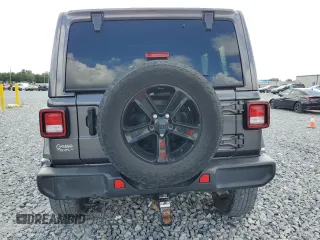 2021 Jeep Wrangler Unlimited Sahara с VIN 1C4HJXEG2MW729537, выставлен на аукционе Copart как лот 57131645 с пробегом 49 179 миль миль и Списание • Salvage title. История ставок и продаж доступна на DreamBid. Изображение 6.