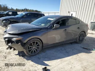2019 Mazda 3 Premium with VIN 3MZBPAEM0KM105138, listed as a Copart auction lot 47826545 with 86,929 mi miles and Salvage Title. Bid and sale history available at DreamBid. Image 1.