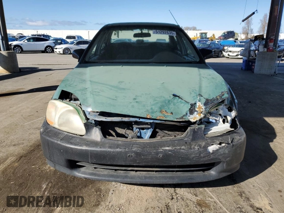 1998 Honda Civic DX with VIN JHMEJ6628WS010348, listed as a Copart auction lot 51292635 with 255,768 mi miles and Salvage Title. Bid and sale history available at carsss.com. Image 5.