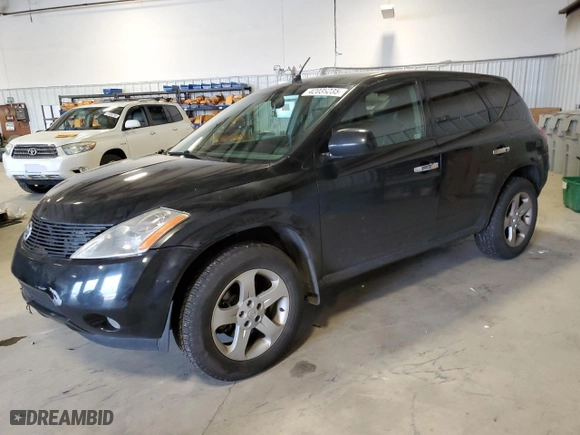 2004 Nissan Murano SL with VIN JN8AZ08W34W328829, listed as a Copart auction lot 42036235 with 141,268 mi miles and Salvage Title. Bid and sale history available at carsss.com. Image 1.