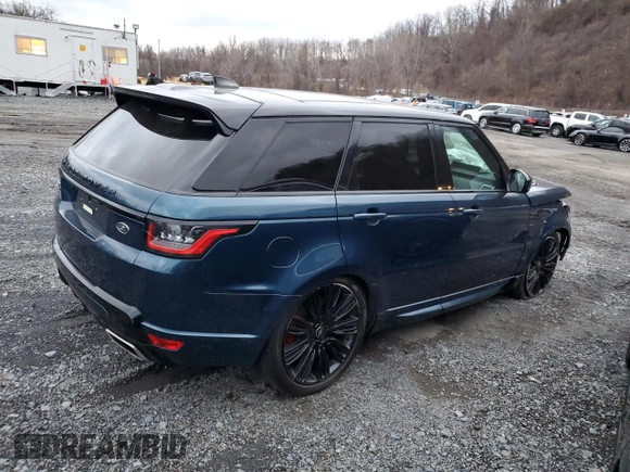 2022 Land Rover Range Rover Sport HSE Dynamic with VIN SALWR2SEXNA205758, listed as a Copart auction lot 82760554 with 43,452 mi miles and Salvage Title. Bid and sale history available at DreamBid. Image 3.