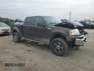 2008 Ford F-150 XLT with VIN 1FTPW04598KD19576, listed as a Copart auction lot 44757745 with 0 mi miles and Salvage Title. Bid and sale history available at carsss.com. Image 4.