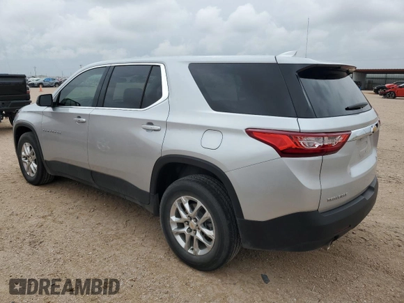 2021 Chevrolet Traverse LS with VIN 1GNERFKW0MJ271177, listed as a Copart auction lot 63536654 with 42,452 mi miles and Clean Title. Bid and sale history available at carsss.com. Image 2.