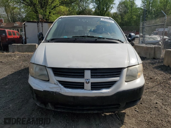 2007 Dodge Caravan SE with VIN 1D4GP25R27B205849, listed as a Copart auction lot 53646375 with 176,541 mi miles and Salvage Title. Bid and sale history available at carsss.com. Image 5.