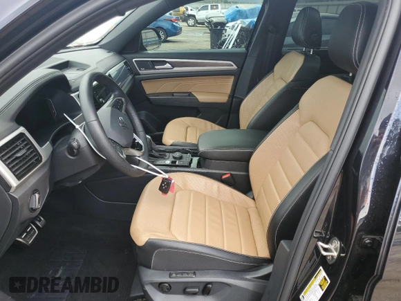 2023 Volkswagen Atlas SEL Premium R-Line with VIN 1V2FE2CA9PC206520, listed as a Copart auction lot 53936345 with Not provided miles and Salvage title. Bid and sale history available at DreamBid. Image 7.