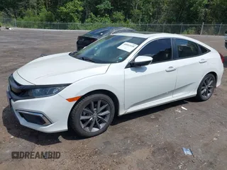 2021 Honda Civic Sedan EX-L with VIN 19XFC1F7XME006512, listed as a IAAI auction lot 40003939 with 90,881 mi miles. Bid and sale history available at carsss.com. Image 2.