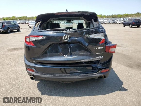 2019 Acura RDX w/Technology Pkg with VIN 5J8TC2H55KL032025, listed as a Copart auction lot 52914893 with 20,826 mi miles. Bid and sale history available at carsss.com. Image 6.
