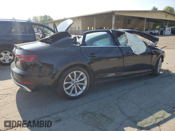 2019 Audi A4 Premium Plus with VIN WAUENAF46KN006119, listed as a Copart auction lot 59514705 with Not provided miles and Salvage title. Bid and sale history available at DreamBid. Image 3.