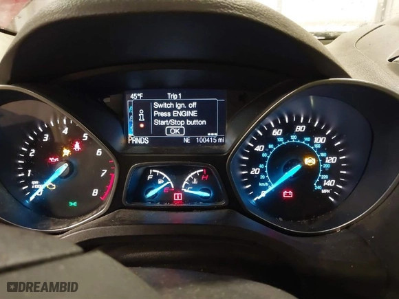 2014 Ford Escape Titanium with VIN 1FMCU9JX0EUC76045, listed as a IAAI auction lot 41119637 with 105,000 mi miles. Bid and sale history available at carsss.com. Image 7.