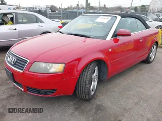2005 Audi A4 1.8T with VIN WAUAC48H15K008713, listed as a IAAI auction lot 41558395 with Not Provided miles. Bid and sale history available at carsss.com. Image 2.