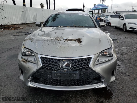 2017 Lexus RC with VIN JTHHE5BC4H5015767, listed as a Copart auction lot 41786165 with 3,056 mi miles and Salvage Title. Bid and sale history available at carsss.com. Image 5.