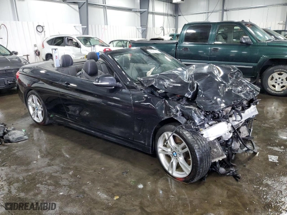2015 BMW 4 Series 435i xDrive with VIN WBA3T7C57FP942371, listed as a Copart auction lot 68321723 with 0 mi miles and Salvage Title. Bid and sale history available at carsss.com. Image 4.