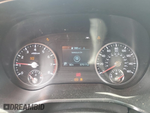 2022 Kia Telluride S with VIN 5XYP6DHC7NG248427, listed as a Copart auction lot 53968555 with 57,517 mi miles and Salvage title. Bid and sale history available at DreamBid. Image 9.