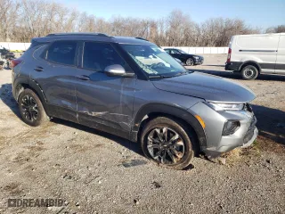 2021 Chevrolet TrailBlazer LT with VIN KL79MPS23MB156494, listed as a Copart auction lot 48105705 with 18,252 mi miles and Salvage Title. Bid and sale history available at carsss.com. Image 4.