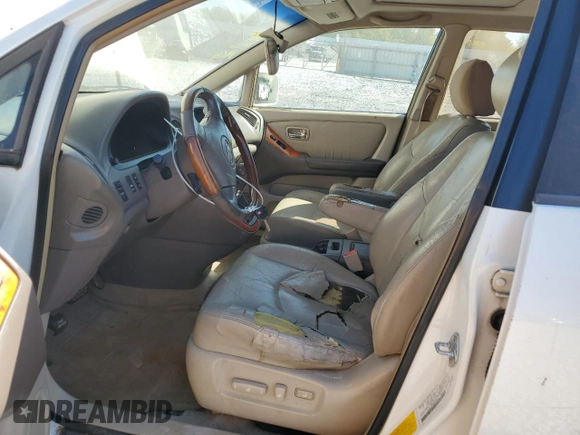 2002 Lexus RX 300 with VIN JTJGF10U220121425, listed as a Copart auction lot 77484364 with 282,394 mi miles and Salvage Title. Bid and sale history available at carsss.com. Image 7.