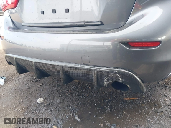 2017 Infiniti Q50 Red Sport 400 with VIN JN1FV7AP2HM850025, listed as a IAAI auction lot 41687964 with 70,334 mi miles. Bid and sale history available at carsss.com. Image 19.