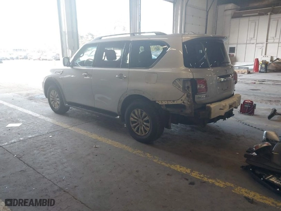 2017 Nissan Armada SV with VIN JN8AY2NC5H9508892, listed as a IAAI auction lot 41548187 with 156,499 mi miles. Bid and sale history available at carsss.com. Image 3.