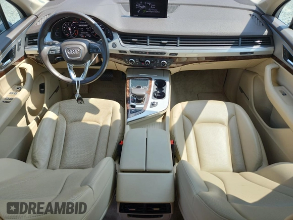 2018 Audi Q7 Premium Plus with VIN WA1LHAF71JD018852, listed as a Copart auction lot 60779375 with 84,760 mi miles and Salvage title. Bid and sale history available at DreamBid. Image 8.