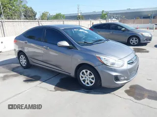 2013 Hyundai Accent GLS with VIN KMHCT4AE4DU581616, listed as a IAAI auction lot 42024701 with 141,240 mi miles. Bid and sale history available at carsss.com. Image 1.