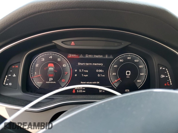 2020 Audi A6 Premium Plus z VIN WAUL2AF25LN075531, wystawiony jako Copart lot #71162644 z przebiegiem 36 325 mil mil oraz Szkoda całkowita • Salvage title. Historia ofert i sprzedaży dostępna na DreamBid. Obrazek 9.