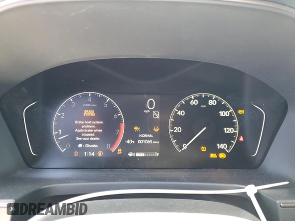 2025 Honda Pilot TrailSport with VIN 5FNYG1H62SB101798, listed as a Copart auction lot 55340585 with 1,065 mi miles and Salvage title. Bid and sale history available at DreamBid. Image 9.