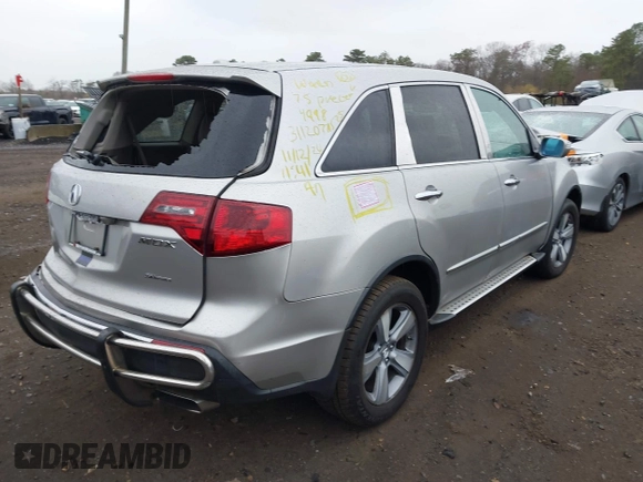 2013 Acura MDX Tech Pkg with VIN 2HNYD2H38DH500999, listed as a IAAI auction lot 40937213 with 138,336 mi miles. Bid and sale history available at carsss.com. Image 4.
