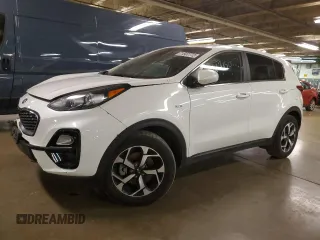 2022 Kia Sportage LX with VIN KNDPMCAC8N7007676, listed as a Copart auction lot 49145884 with 51,537 mi miles and Salvage Title. Bid and sale history available at carsss.com. Image 1.
