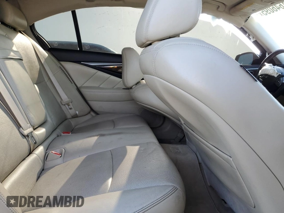 2014 Infiniti Q50 Hybrid Premium with VIN JN1AV7APXEM691616, listed as a Copart auction lot 51646095 with 133,670 mi miles and Clean Title. Bid and sale history available at DreamBid. Image 10.