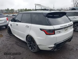 2020 Land Rover Range Rover Sport HST with VIN SALWS2RU7LA743364, listed as a IAAI auction lot 41796780 with 43,037 mi miles. Bid and sale history available at carsss.com. Image 3.