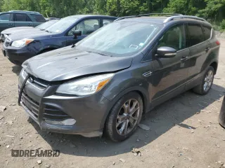 2016 Ford Escape Titanium with VIN 1FMCU9JX8GUB85463, listed as a Copart auction lot 58013684 with 147,620 mi miles and Salvage Title. Bid and sale history available at carsss.com. Image 1.