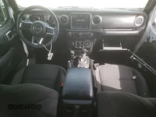 2018 Jeep Wrangler Unlimited Sahara with VIN 1C4HJXEN4JW200830, listed as a Copart auction lot 46298625 with 46,783 mi miles and Salvage title. Bid and sale history available at DreamBid. Image 8.