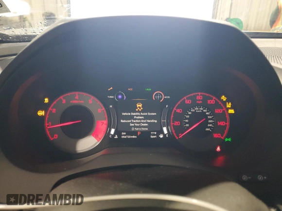 2020 Acura RDX w/A-Spec Pkg with VIN 5J8TC1H69LL021680, listed as a Copart auction lot 80553624 with 56,723 mi miles and Salvage Title. Bid and sale history available at carsss.com. Image 9.