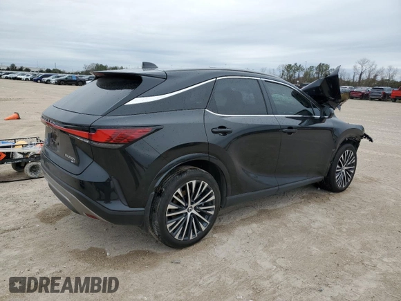 2024 Lexus RX with VIN 2T2BBMCA8RC033664, listed as a Copart auction lot 46430685 with 0 mi miles and Salvage Title. Bid and sale history available at carsss.com. Image 3.