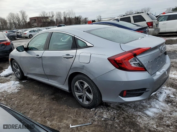 2019 Honda Civic Sedan LX with VIN 19XFC2F67KE048713, listed as a Copart auction lot 44887215 with 54,334 mi miles and Salvage Title. Bid and sale history available at carsss.com. Image 2.