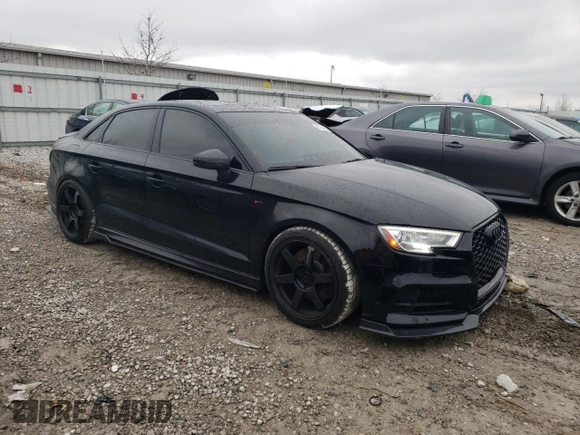 2020 Audi A3 Sedan S line Premium with VIN WAUBEGFF8LA004744, listed as a Copart auction lot 81348423 with 82,499 mi miles. Bid and sale history available at carsss.com. Image 4.