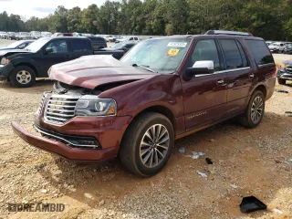 2016 Lincoln Navigator Select with VIN 5LMJJ2HT5GEL06614, listed as a Copart auction lot 42925325 with 107,547 mi miles and Salvage Title. Bid and sale history available at carsss.com. Image 1.
