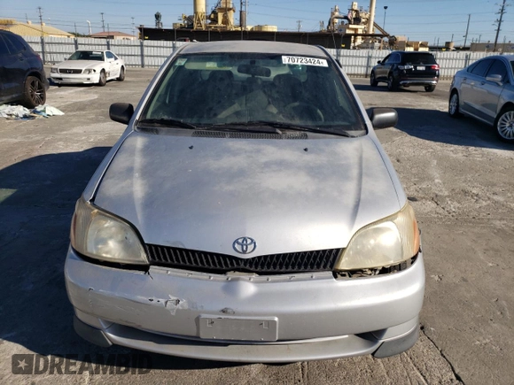 2002 Toyota ECHO with VIN JTDBT123025027203, listed as a Copart auction lot 70723424 with 187,299 mi miles and Salvage Title. Bid and sale history available at DreamBid. Image 5.