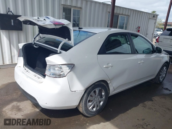 2011 Kia Forte EX with VIN KNAFU4A25B5345288, listed as a IAAI auction lot 41936975 with 232,090 mi miles. Bid and sale history available at carsss.com. Image 4.